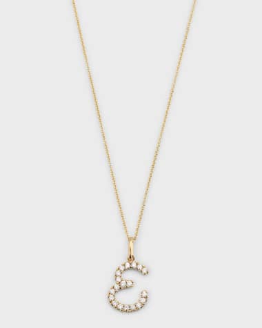 Sydney Evan 14k Diamond Pave Initial Necklace
