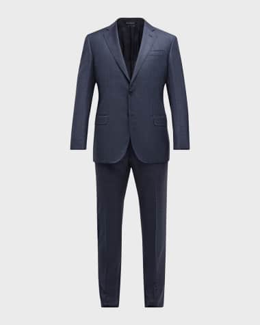 Emporio Armani Men's G-Line Tonal Plaid Suit