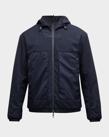 Emporio Armani Men's Reversible Bomber Hoodie