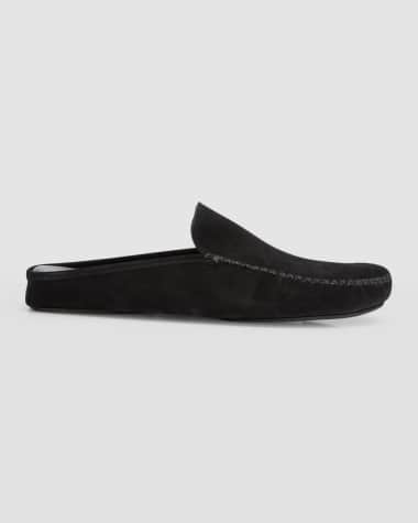 Manolo Blahnik Men's Crawford Suede Mules