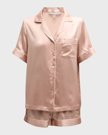 Truly Satin Silk Cami and Shorts Pyjama Set, Blush at John Lewis