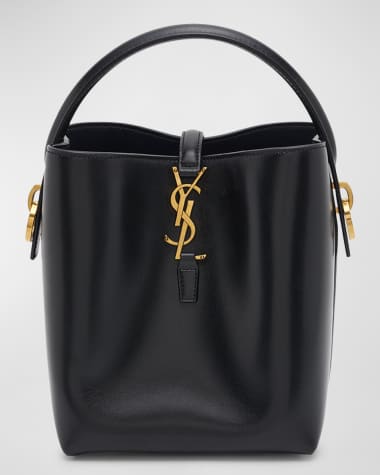 Saint Laurent Le 37 Small YSL Bucket Bag in Spazzolato Leather