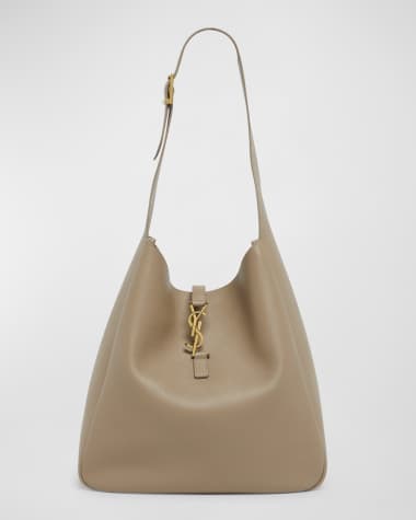 Saint Laurent Le 5A7 Large YSL Shoulder Hobo Bag in Smooth Leather