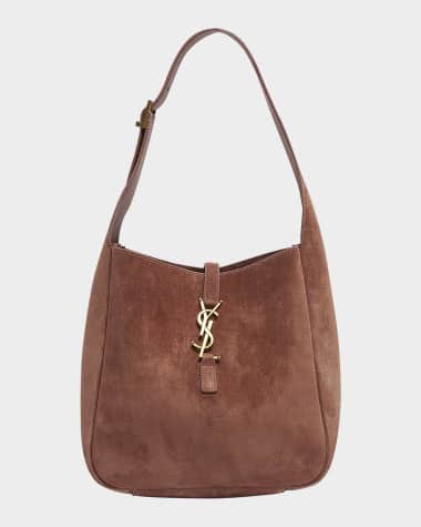 Saint Laurent Le 5 A 7 Small Suede Hobo Shoulder Bag