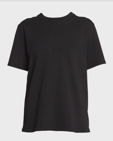 Saint Laurent Logo Embroidered T-Shirt