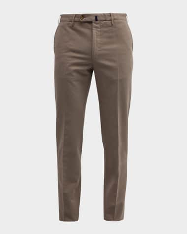 Incotex  Dark Brown Cotton Stretch Comfort Chinos – Baltzar