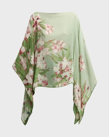 Rani Arabella Liguria Cashmere-Blend Poncho