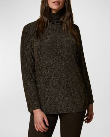 Gold turtleneck womens hot sale