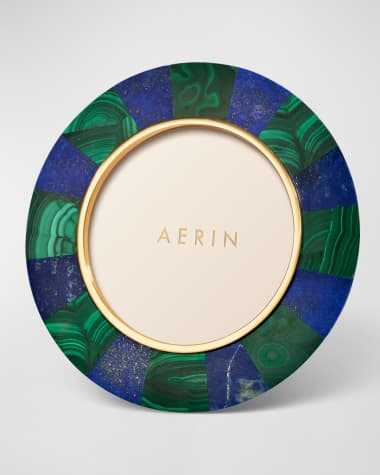 AERIN Cassiel Mosiac Round Picture Frame, 6"