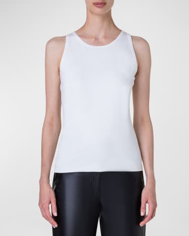 Akris punto Modal Jersey Fitted Tank Top