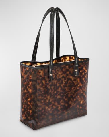 Stephanie Johnson Miami Clearly Tortoise Piper Tote with Pouch