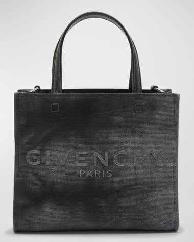 Givenchy G-Tote Mini Shopping Bag in Distressed Canvas