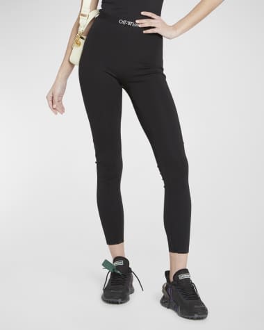 TOPSHOP Branded Elasticized leggings in Black