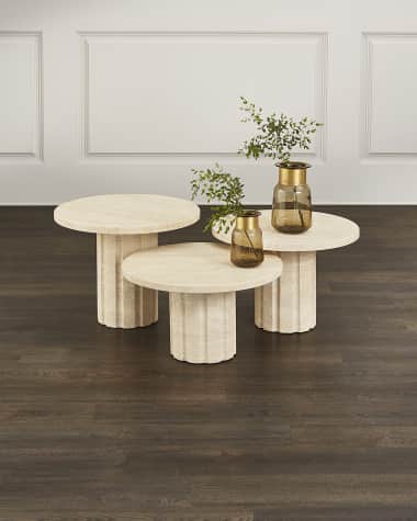 Interlude Home Amerigo Nesting Cocktail Tables, Set of 3