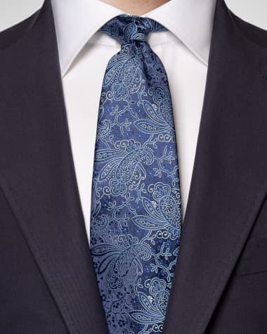 Eton Men's Paisley Silk Tie