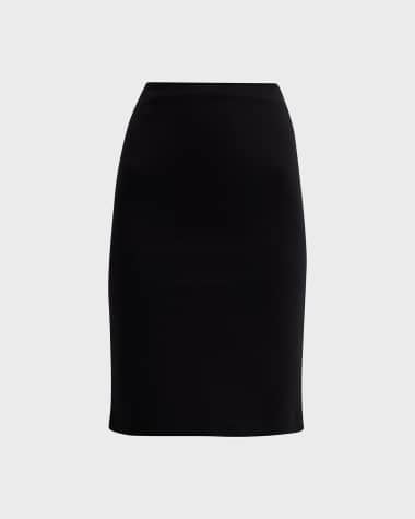 Emporio Armani Milano Jersey Midi Pencil Skirt