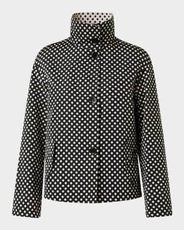 Akris punto Polka-Dot Single-Breasted Jacket