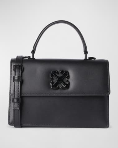 Off-White Jitney 1.4 Arrow Leather Top-Handle Bag