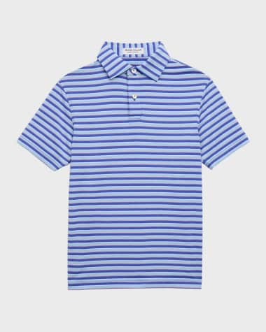 Peter Millar Youth Performance Jersey Polo, S / Navy | St. Bernard Clothing