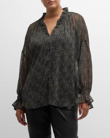 Neiman marcus plus size store blouses