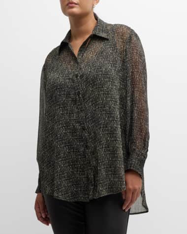 Neiman marcus plus size blouses best sale