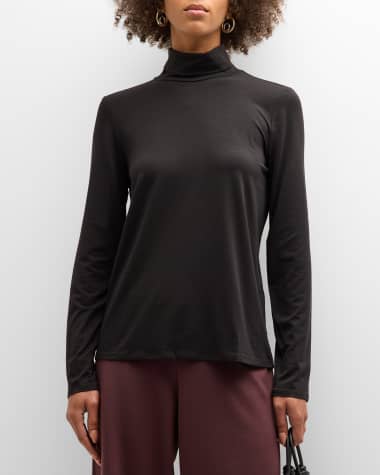 Eileen Fisher, Tops, New Eileen Fisher 0 Silk High Low Tank Black Size  Xxs