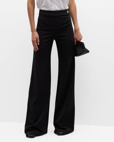 Saachi Mid-Rise Bootleg Pant In Ivory by Callas Milano at ORCHARD MILE