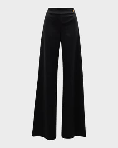 CALLAS Milano Anouk High-Rise Straight-Leg Crepe Jersey Pants