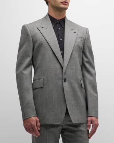 On Sale in Outlet - Laken Grey Melange Suit Jacket, GREY MARL