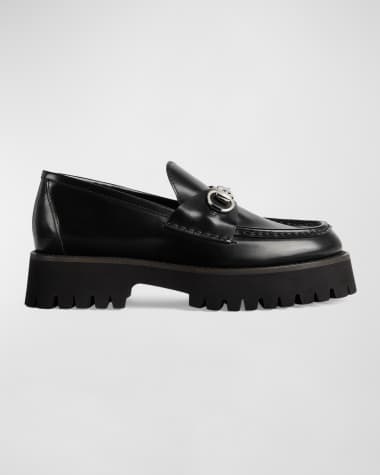 Gucci Sylke Leather Bit Loafers