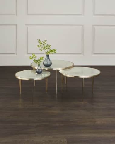 Interlude Home Jan Nesting Cocktail Tables, Champagne