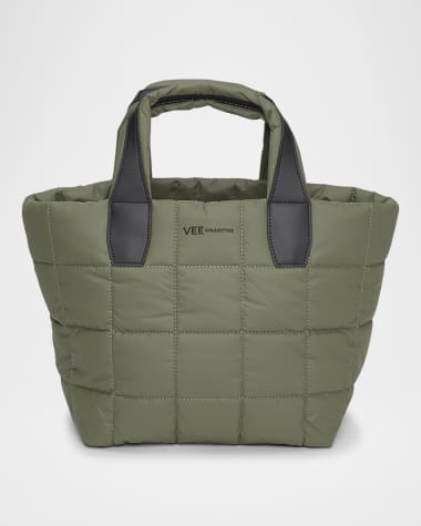 VeeCollective Porter Small Water-Resistant Quilted Tote Bag