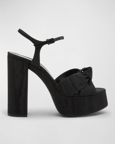 Saint Laurent Bianca Knotted Platform Sandals