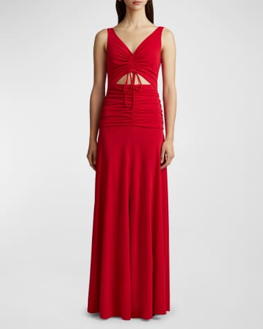 Red Designer Evening Gowns for Women