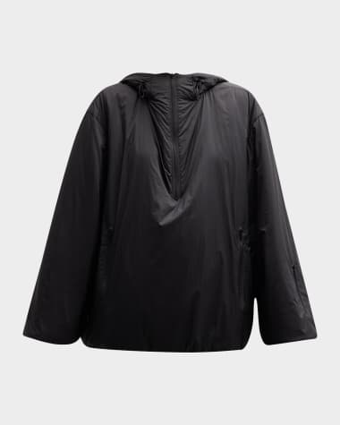 THE ROW Althena Padded Hooded Quarter-Zip Track Jacket