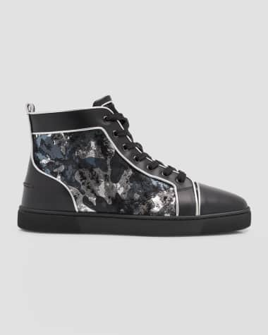 Christian Louboutin Viera Strass Boum Low Top Sneaker Black Multi