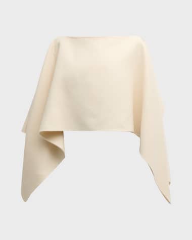 THE ROW Karin Cashmere Crop Poncho Top