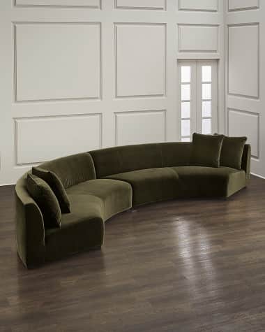Four Hands Liam 2-Piece Curved Sectional