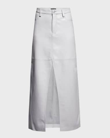 AS by DF Imogen Recycled Leather Maxi Skirt