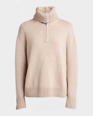 Loro Piana Parksville Cashmere Quarter-Zip Sweater