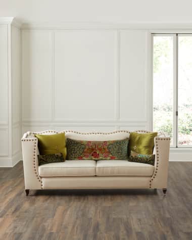 Haute House Santiago Peacock Sofa - 92"
