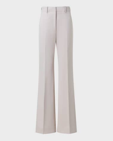 Akris Wide Leg Gabardine Pants