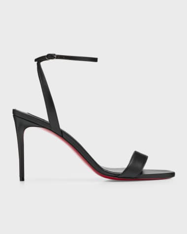 Christian Louboutin Loubigirl Ankle-Strap Red Sole Sandals