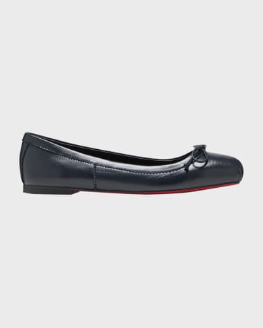 Flat red bottom shoes cheap