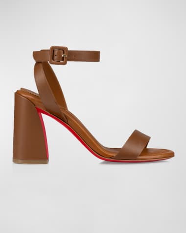 Christian Louboutin Miss Sabina Red Sole Ankle-Strap Sandals