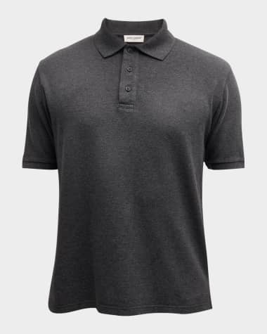 Saint Laurent Men's Pique Polo Shirt