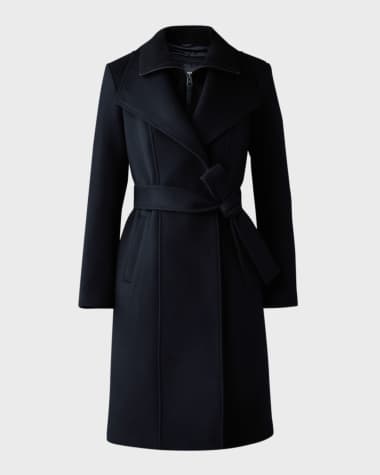 Mackage Norita Double-Face Belted Wool Coat