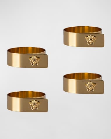 Versace Medusa Napkin Ring, Set of 4