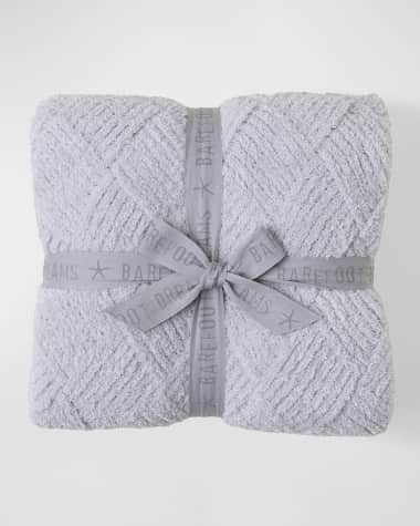 Barefoot Dreams CozyChic Diamond Weave Blanket