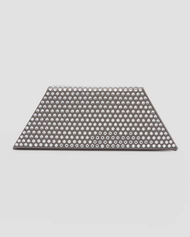 Amina Muaddi Superamini Yigit Crystal Silk Clutch Bag